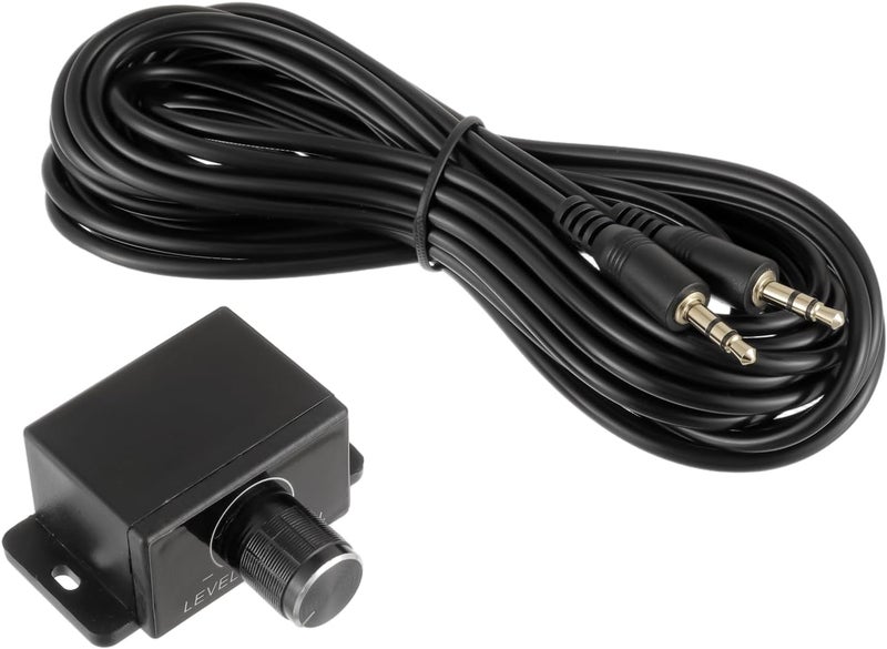 JAMHER Universal Car Amplifier Level Controller Car Audio Control Knob Sub Amp Volume Control Cable with 3.5mm Wire for Car Motorcycle Speakers Home Theater - Image 1